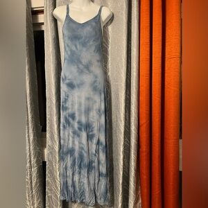 Pink Rose Light Blue Sleeveless Top